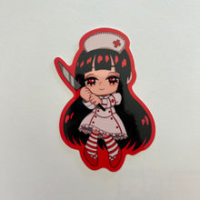 Load image into Gallery viewer, Hospitality Doll Nurse Sticker-White x Red
